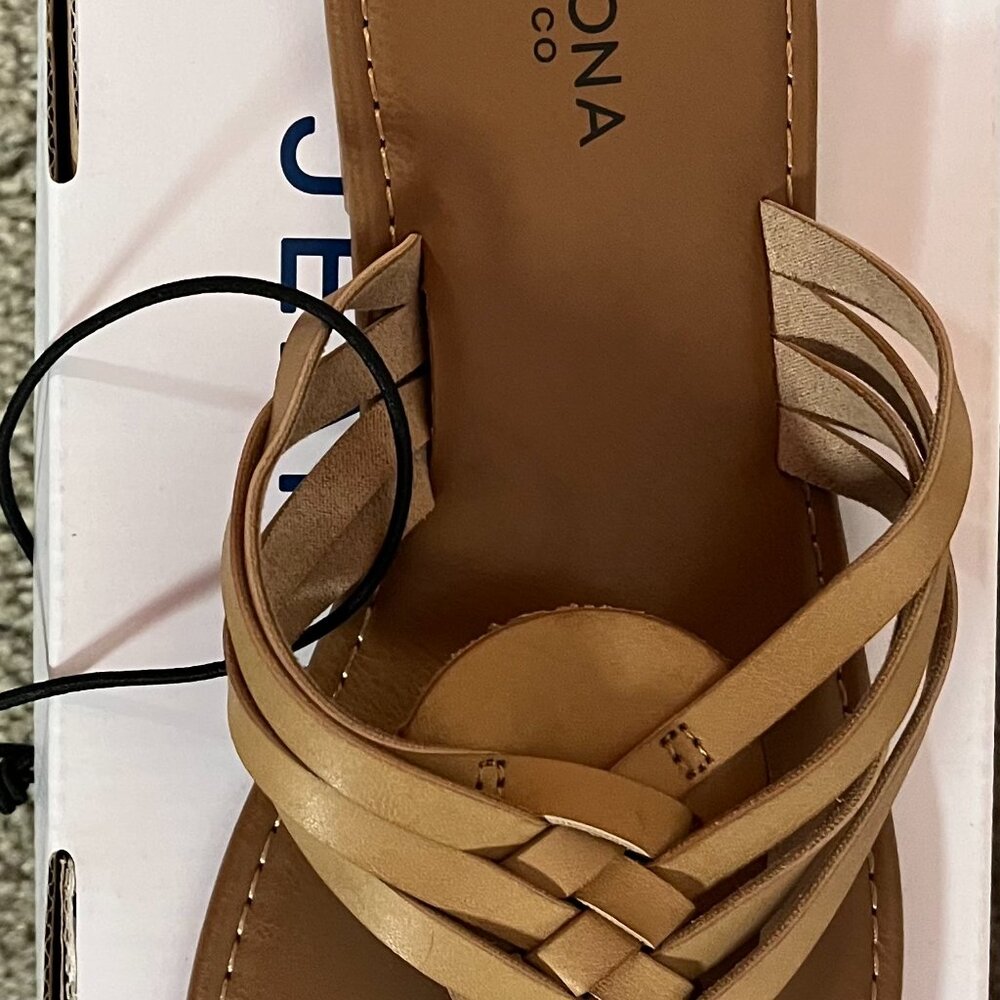 AZ ALIX COGNAC SANDALS - Picture 2 of 3